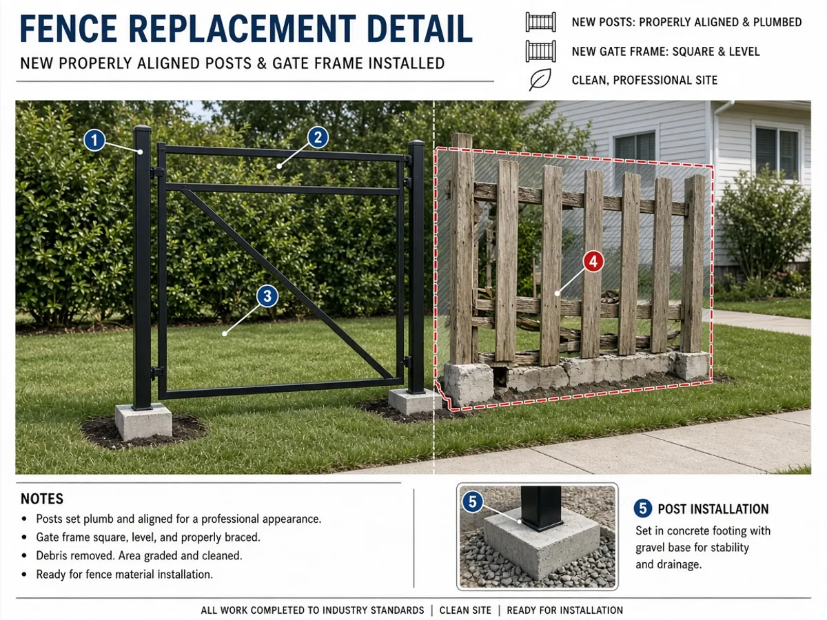 Supporting detail image for When Should You Replace an Old Fence?