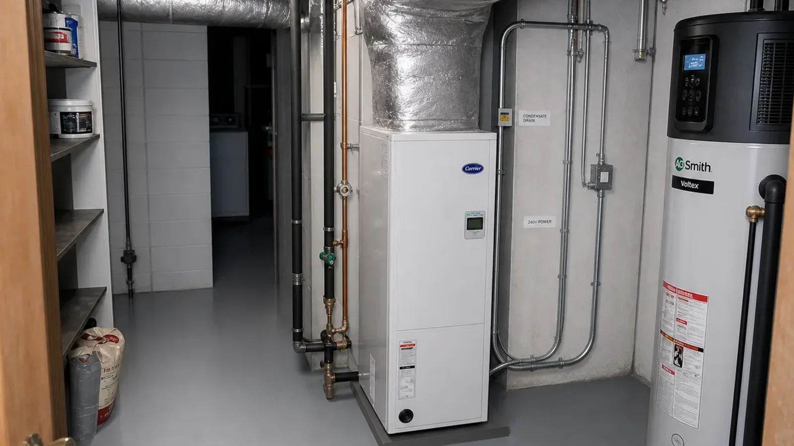 Heat pump and new windows on a Burnaby home