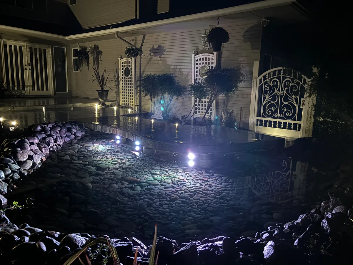 West Vancouver Garden Pond, Paths & Night Lighting, West Vancouver