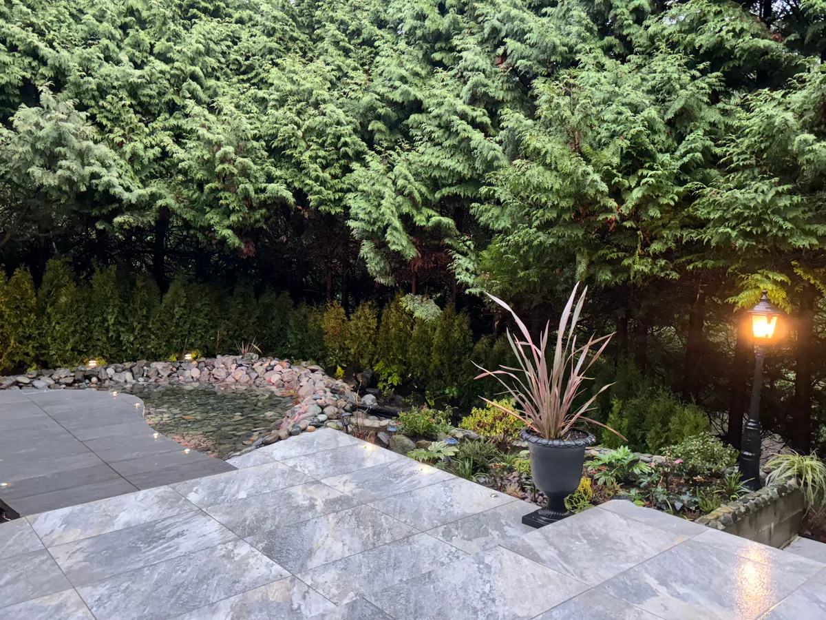 West Vancouver Garden Pond, Paths & Night Lighting, West Vancouver