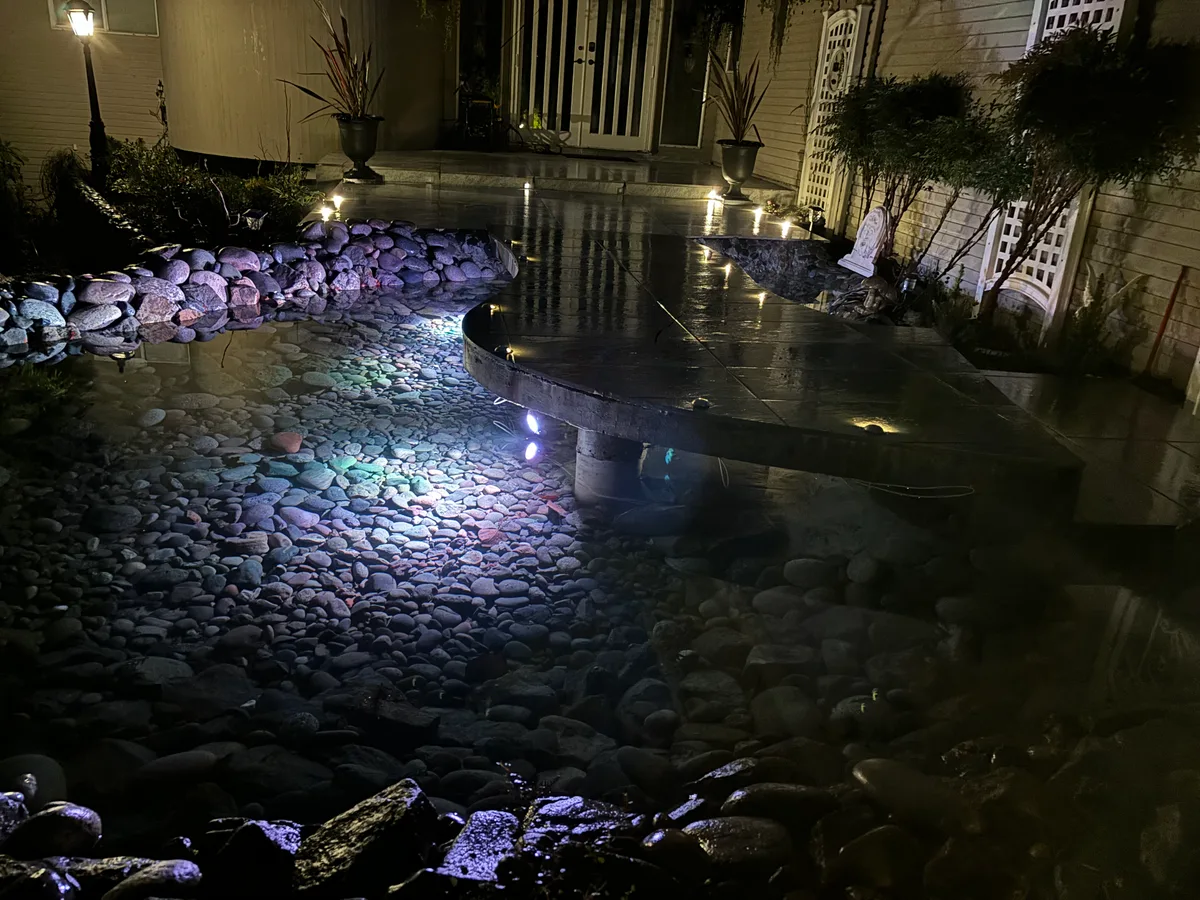West Vancouver Garden Pond, Paths & Night Lighting, West Vancouver
