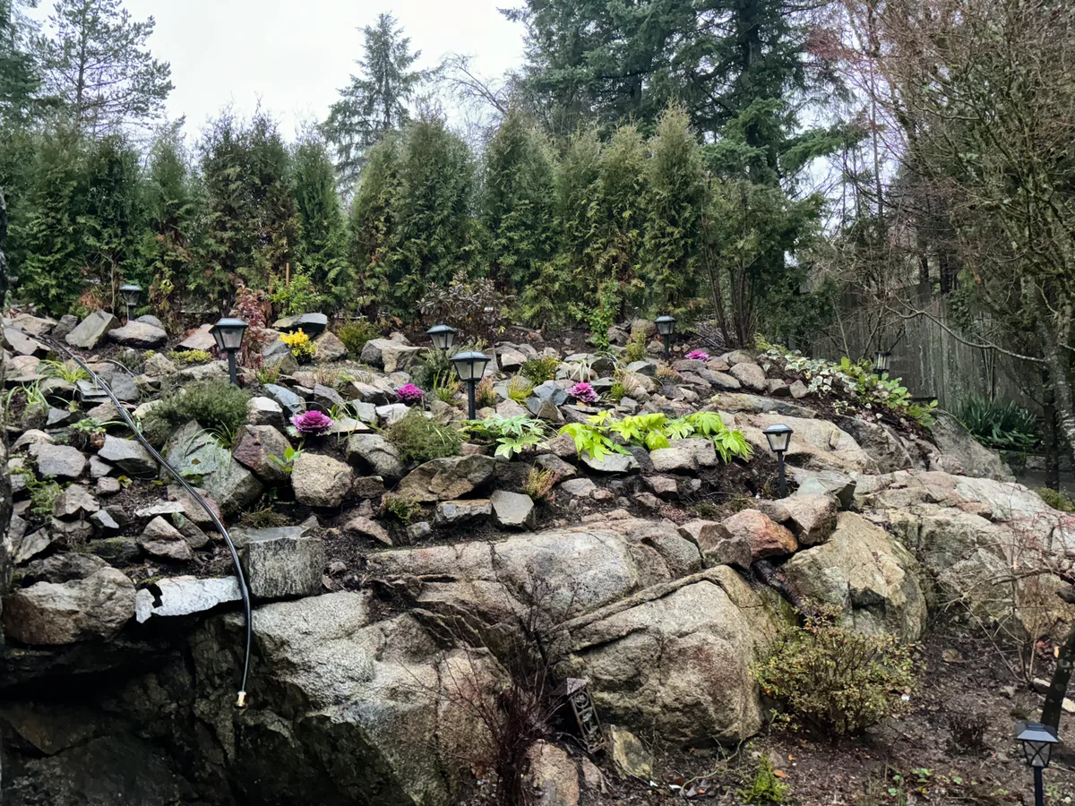 West Vancouver Garden Pond, Paths & Night Lighting, West Vancouver