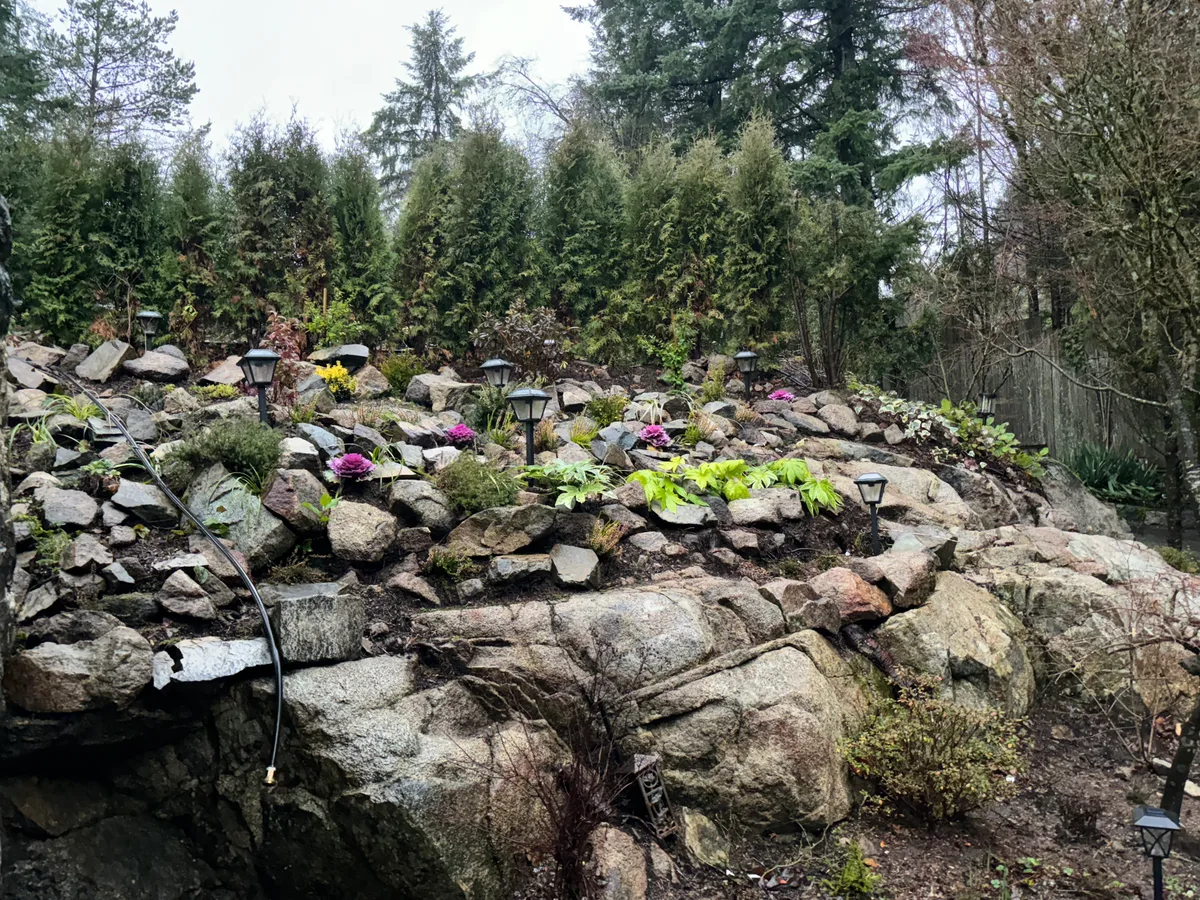 West Vancouver Garden Pond, Paths & Night Lighting, West Vancouver