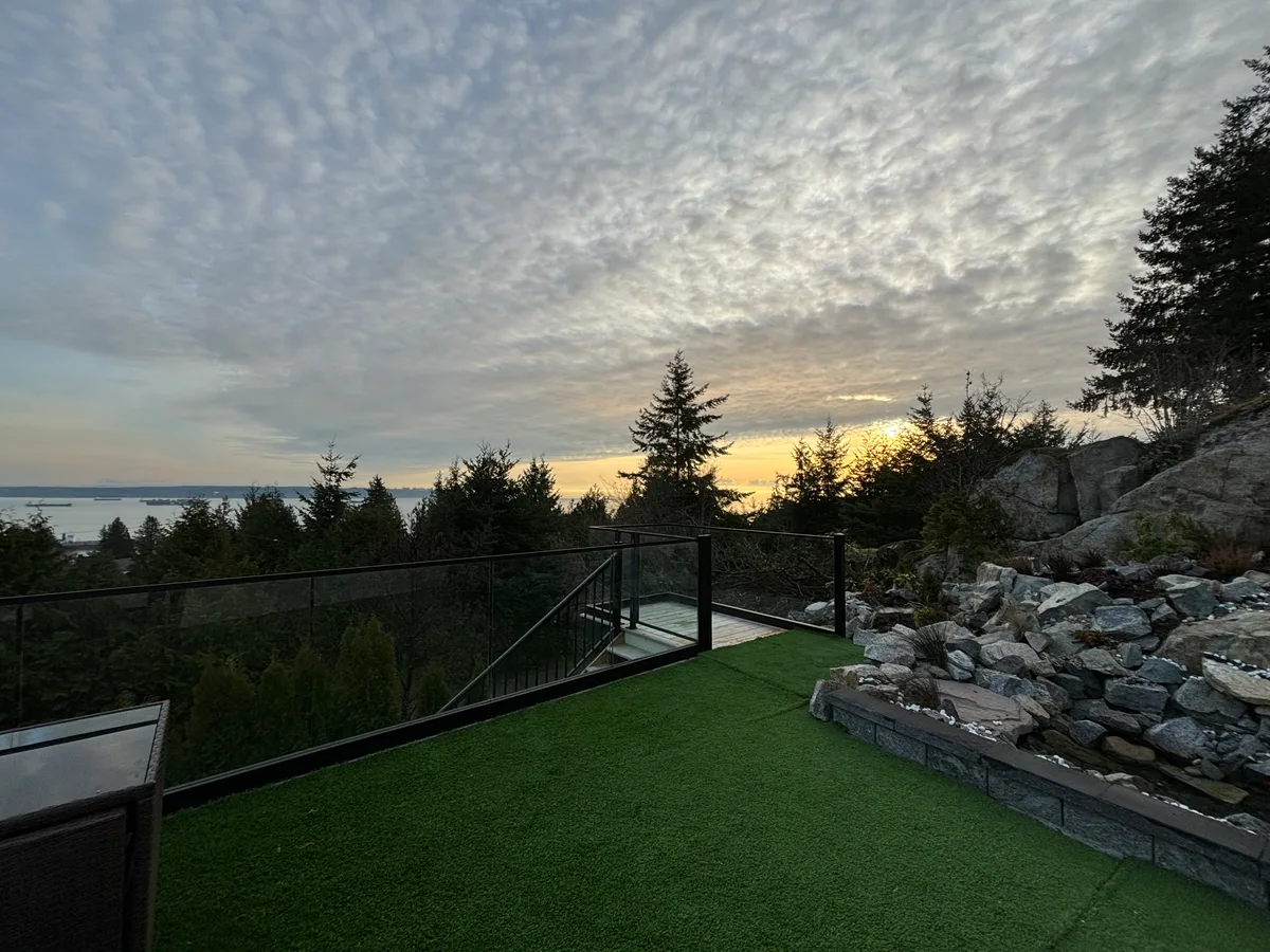 West Vancouver Rock Waterfall & Hillside Hardscape, West Vancouver